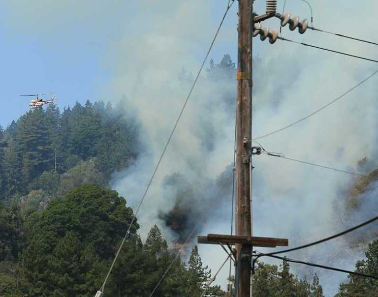 PHOTO: Wild land fire breaks out in Aptos