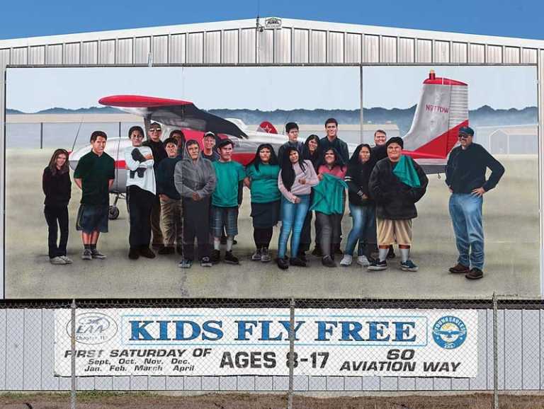 New mural graces Municipal Airport