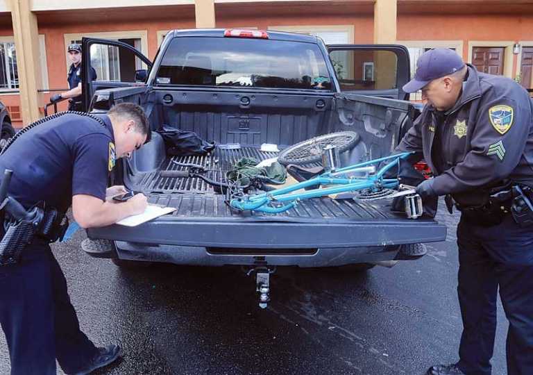 PHOTO: Alleged stolen pickup stopped