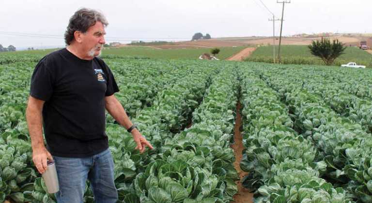 Farmer talks sprouts, philanthropy