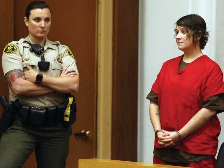 Woman who allegedly rammed deputy pleads not guilty