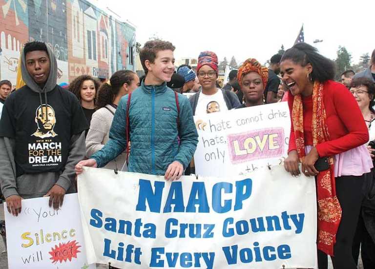 Santa Cruz’s first MLK march draws thousands