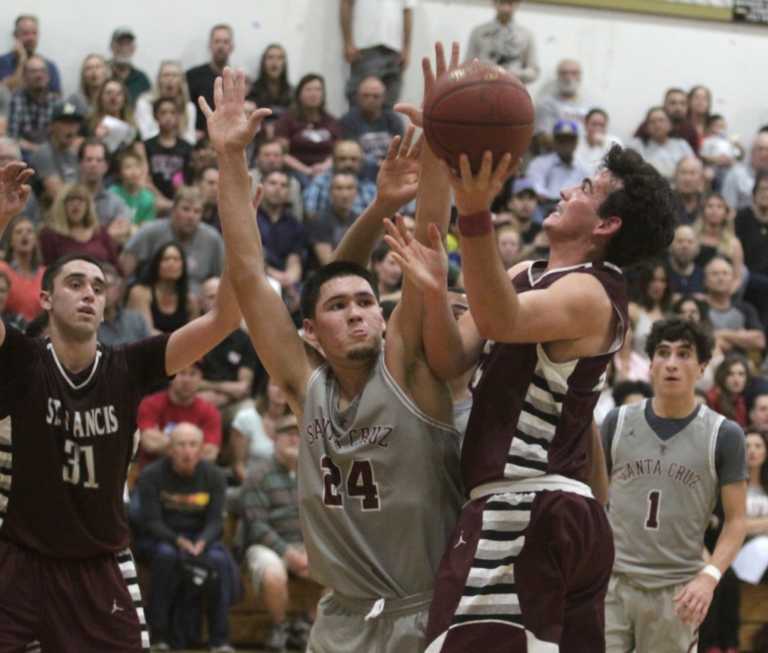 Boys' SCCAL Basketball: St. Francis falls to Santa Cruz with title on the line