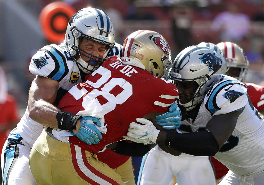 Panthers dominant defense sets tone for 23-3 win over 49ers - The  Pajaronian