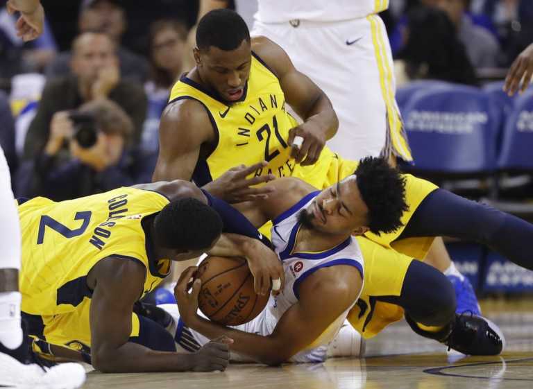 Warriors don't have enough down stretch, lose to Pacers