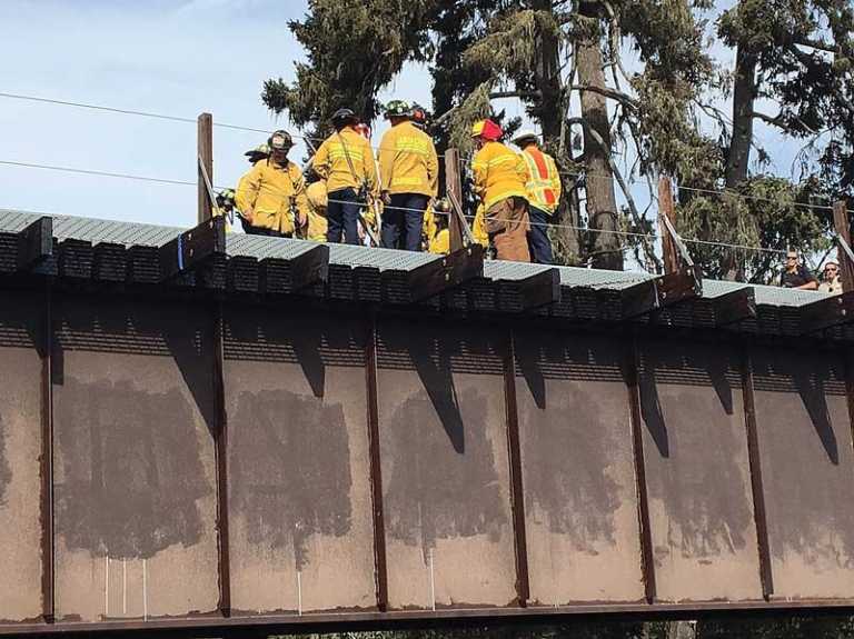 Man found hanging from rail trestle