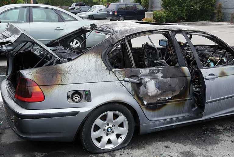 Man badly hurt in car fire