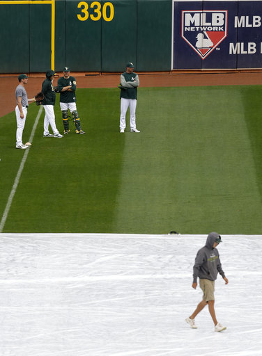 A's rained out at home for first time in 3 years