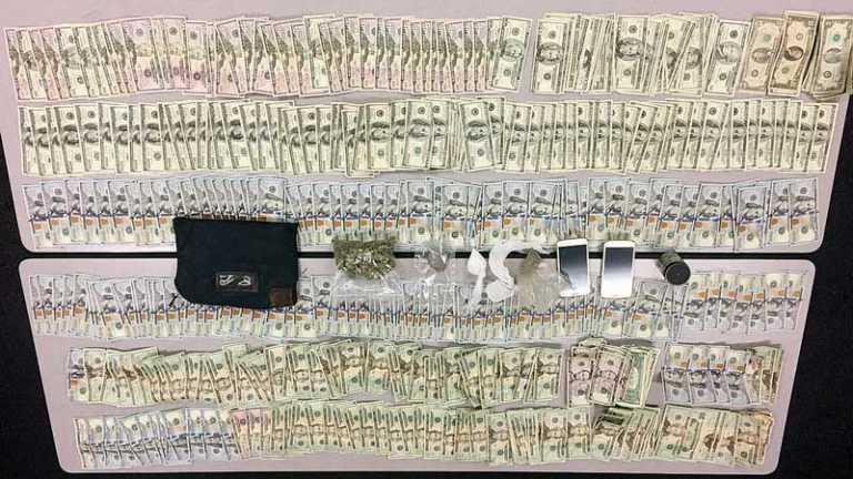 Suspect nabbed with drugs, bank cash