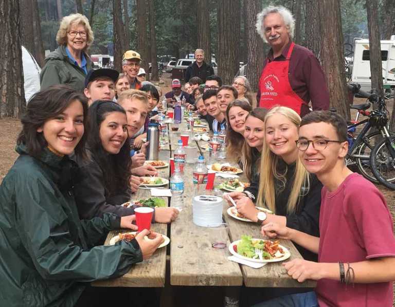 Rotary hosts exchange students at Yosemite