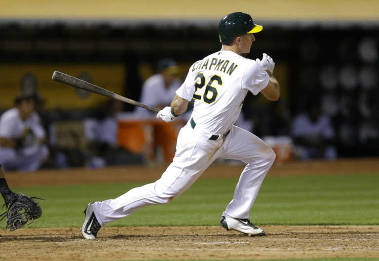 Chapman's 1st hit leads Athletics to 7-6 win over Yankees