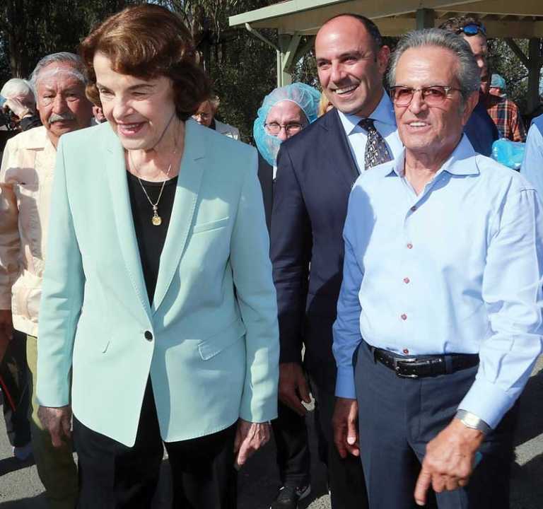 Sen. Feinstein visits Monterey Mushrooms