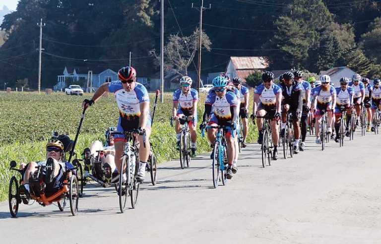 Bicycle trip for veterans passes through Watsonville