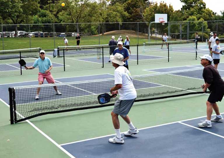 Pickleball courts make debut