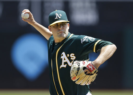 Triggs overcomes shaky start as Angels beat A's 3-1