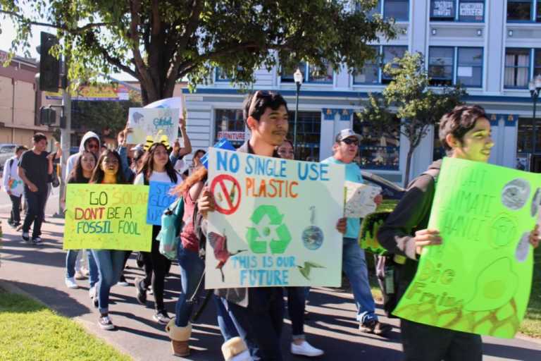 Local youth participate in Global Climate Strike