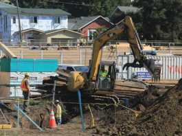 Aptos Village work progressing