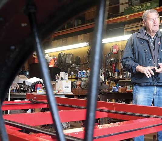 Ag History Project works on newest restoration