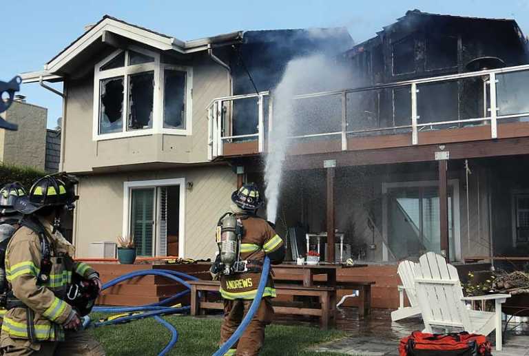 PHOTO: La Selva Beach home hit hard by fire