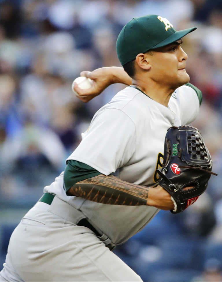 Manaea pitches banged-up A's over Yankees 4-1