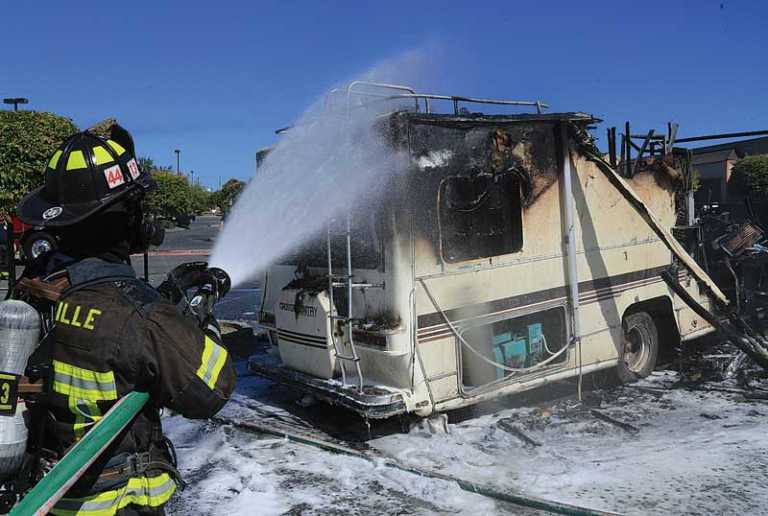 RV goes up in flames