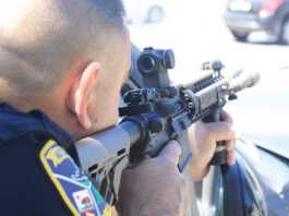 Guns drawn shut Hangar Way