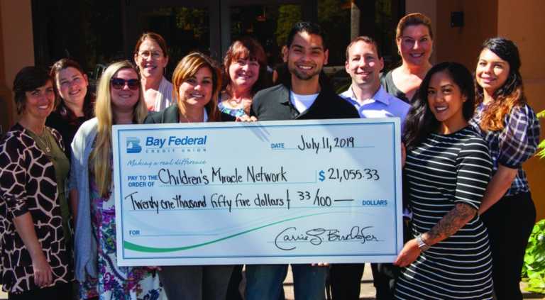 Bay Federal raises over $21,000 for Children’s Miracle Network