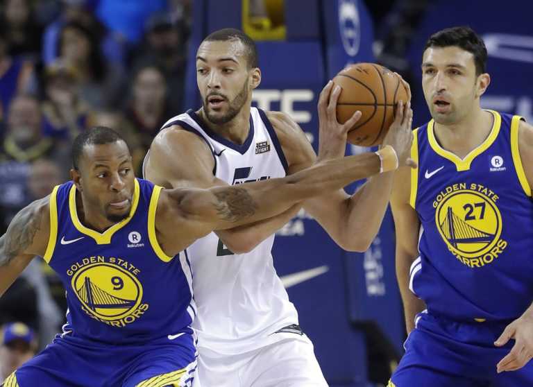 Jazz use big third quarter, pull away from injured Warriors