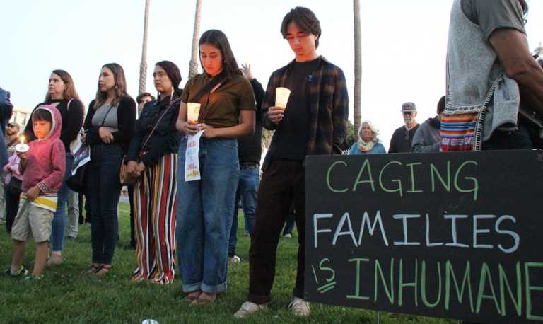 ‘These are our kids’: Hundreds gather to call for the end of detention centers