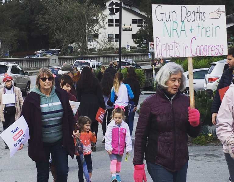 Hundreds protest gun violence