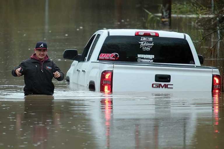 Rain hammers Central Coast