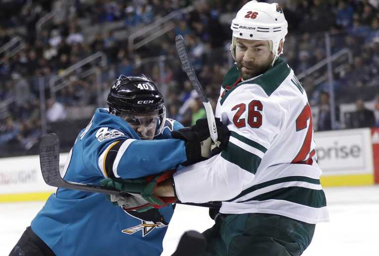 Niederreiter gives Wild 4-3 win over Sharks in OT