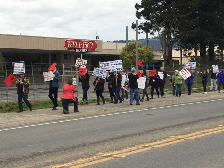 Agriculture workers stage rush-hour protest on Riverside Drive