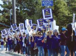Hospital workers strike