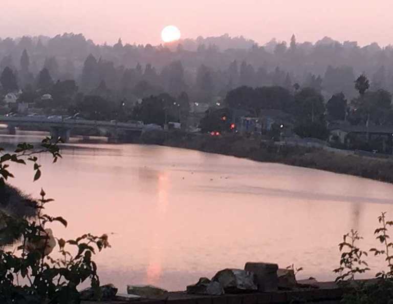 Smoke makes air quality 'unhealthy'