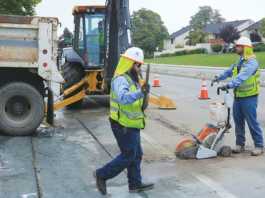 Water main ruptures
