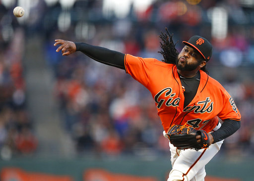 Cueto pitches 7 innings as Giants beat Rockies 8-2