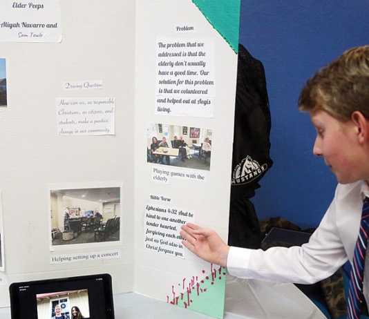 Monte Vista middle schoolers present projects