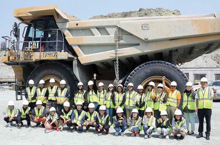 Japanese exchange students visit Graniterock quarry