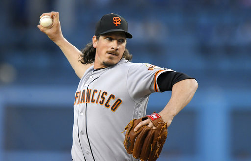 Samardzija throws gem, Giants beat Dodgers 4-1 in 11 innings