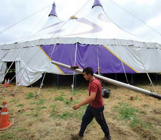 The circus comes to town