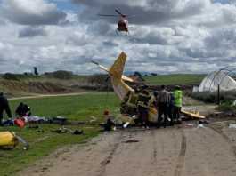 Two injured in La Selva plane crash