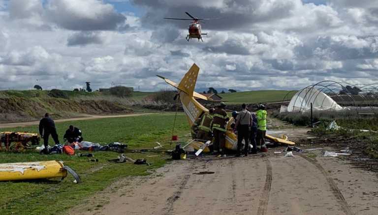 Two injured in La Selva plane crash