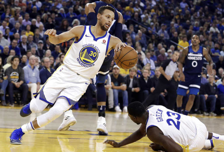 Curry, Thompson find their touch as Warriors beat T-Wolves