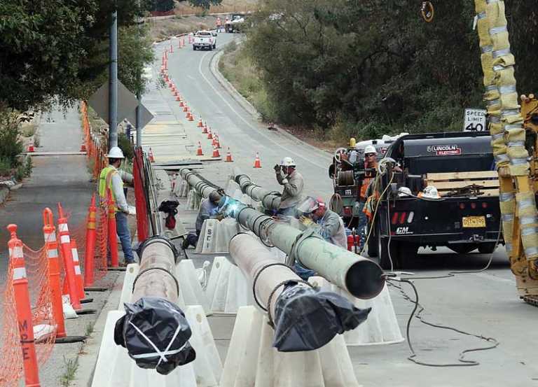 Gas pipeline replacement work moves ahead