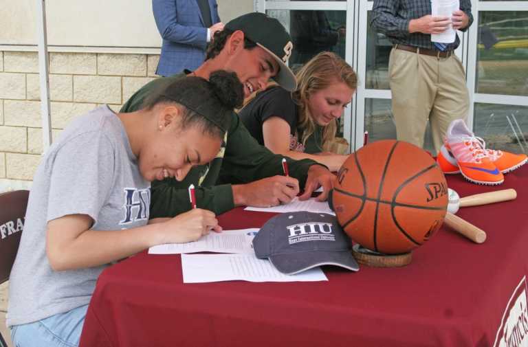 HS Sports: Trio of Sharks sign national letters of intent