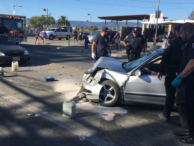 High-speed chase ends in 3-vehicle crash