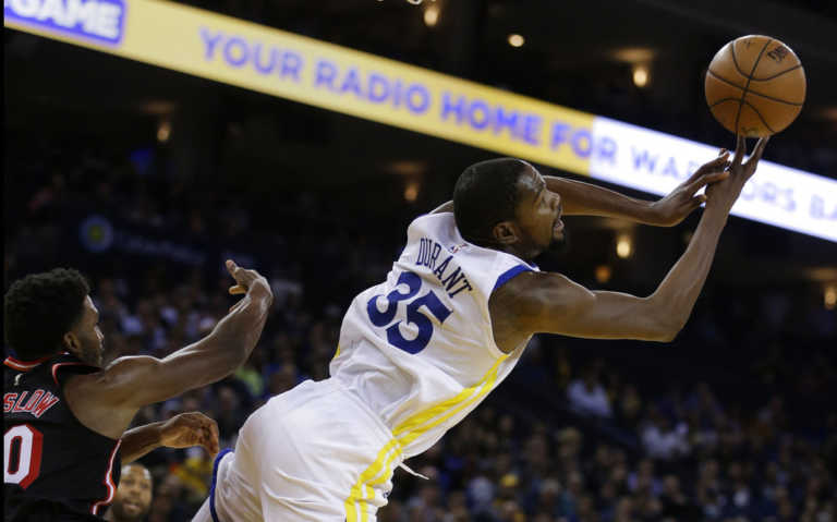 Kevin Durant, Warriors overcome shooting woes to beat Heat