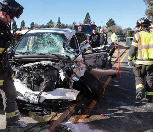 Main Street shut down after crash