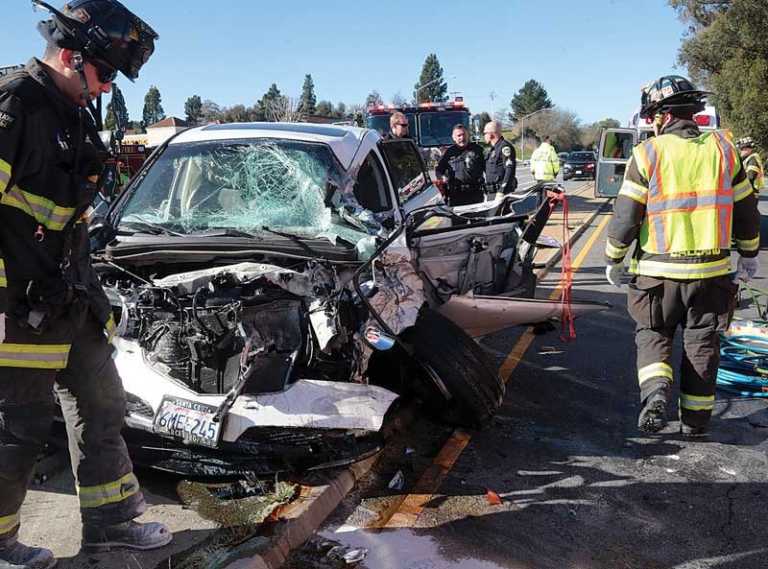 Main Street shut down after crash